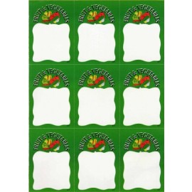 9 Up Fruit & Veg Tickets