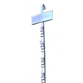 METAL CLIP STRIP WITH LABEL PLATE