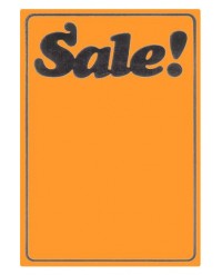 Fluoro Orange Sale Sticker