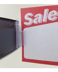 90 Degree POS Sign Holder For Datastrip Clear
