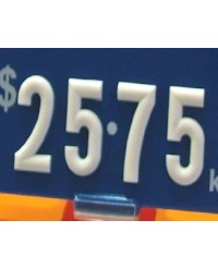 Push In Numbers - White