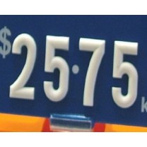 Push In Numbers - White